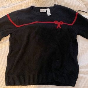 Vintage Liz Claiborne Christmas Bow Sweater